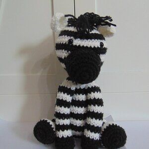 Crochet Zebra Stuffed Animal